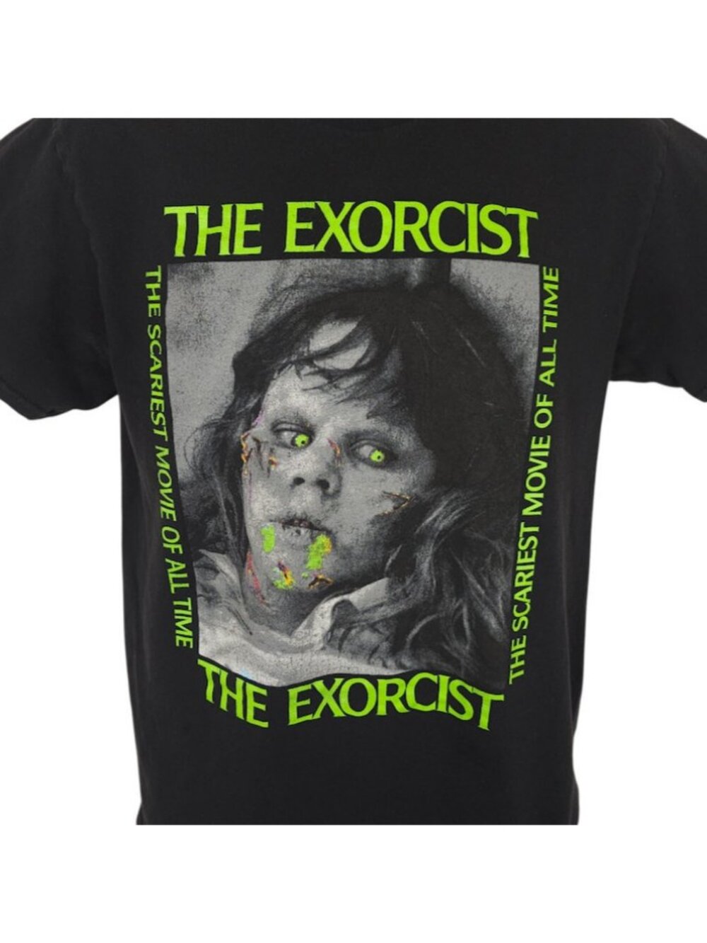 The Exorcist T Shirt Mens Size Medium Black 70s Horror Movie Tee